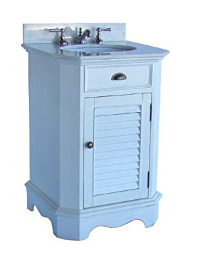 24” Cottage look Junior Abbeville Bathroom Sink vanity Model CF47523W (white)