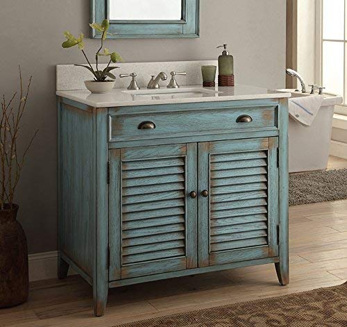 36” Benton Collection Cottage look Abbeville Bathroom Sink Vanity Cabinet - Model # CF28884BU