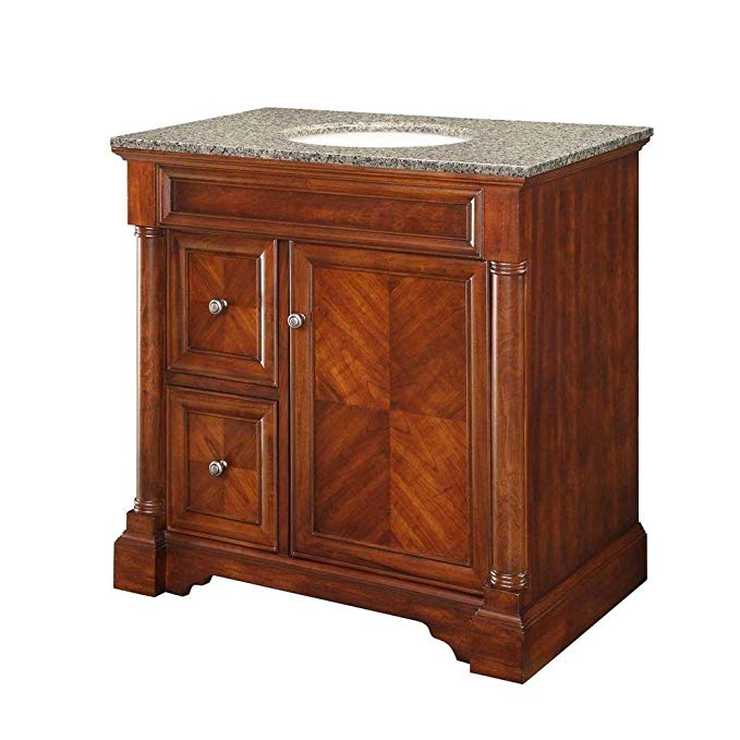 Pegasus F11-AE-017-05BV 36 in W x 21 in D Vanity Cabinet only in Classic Cherry
